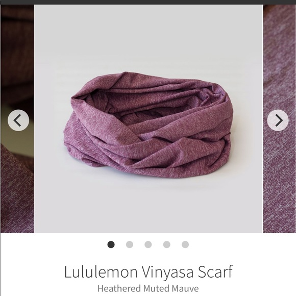 Lululemon Vinyasa Scarf Heathered Muted Mauve - Picture 3 of 6